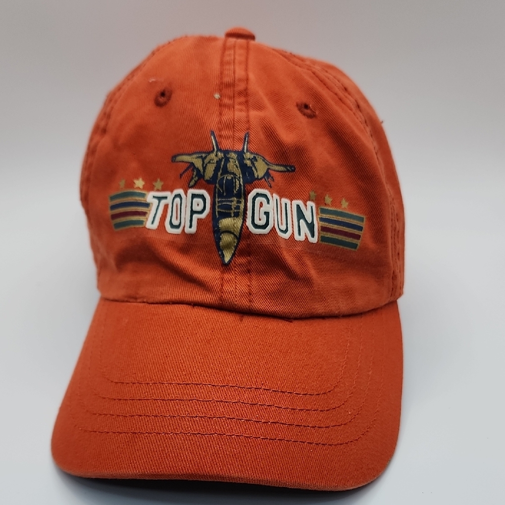 Orange Top Gun Embroidered Hat